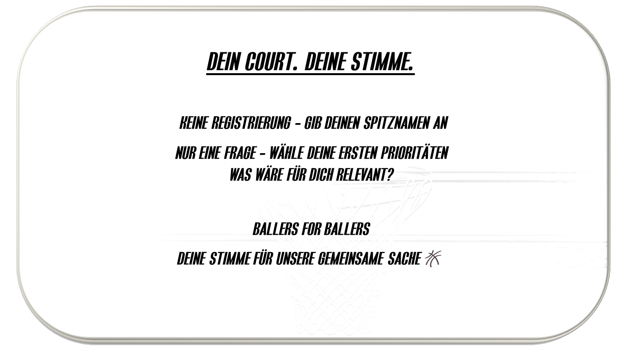 Dein Spielfeld. Deine Stimme.