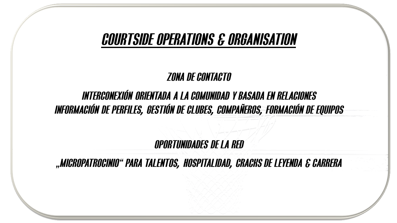 Operaciones e Organización a pie de pista