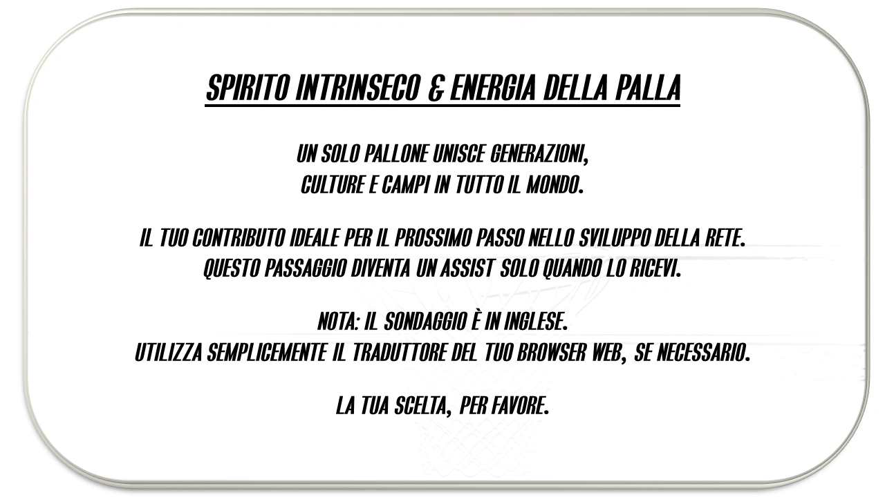 Spirito intrinseco & Energia della palla - Intrinsic Spirit & Ball Energy